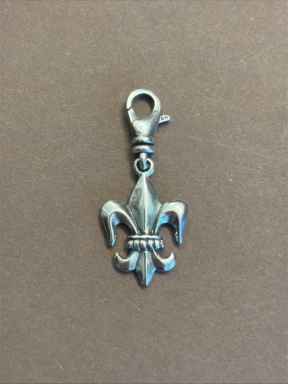 Silpada Silver Fleur-de-Lis Lobster Clasp Bracelet Charm